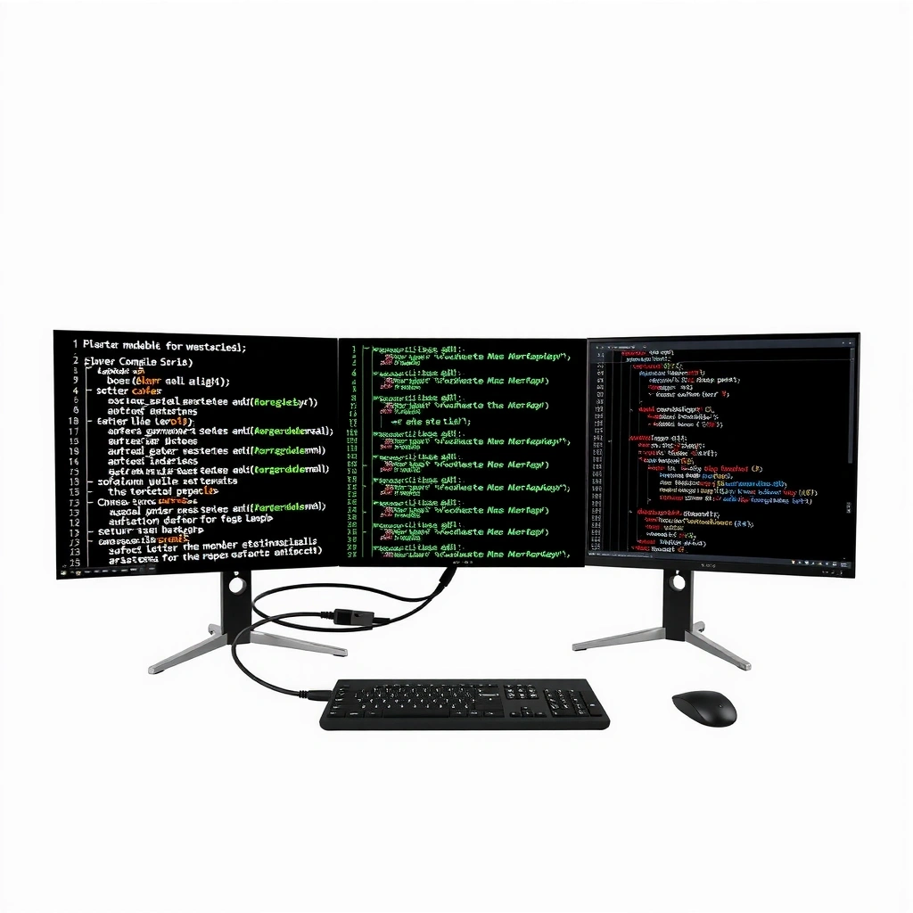 Clean code editor showing minimal, well-structured development environment
