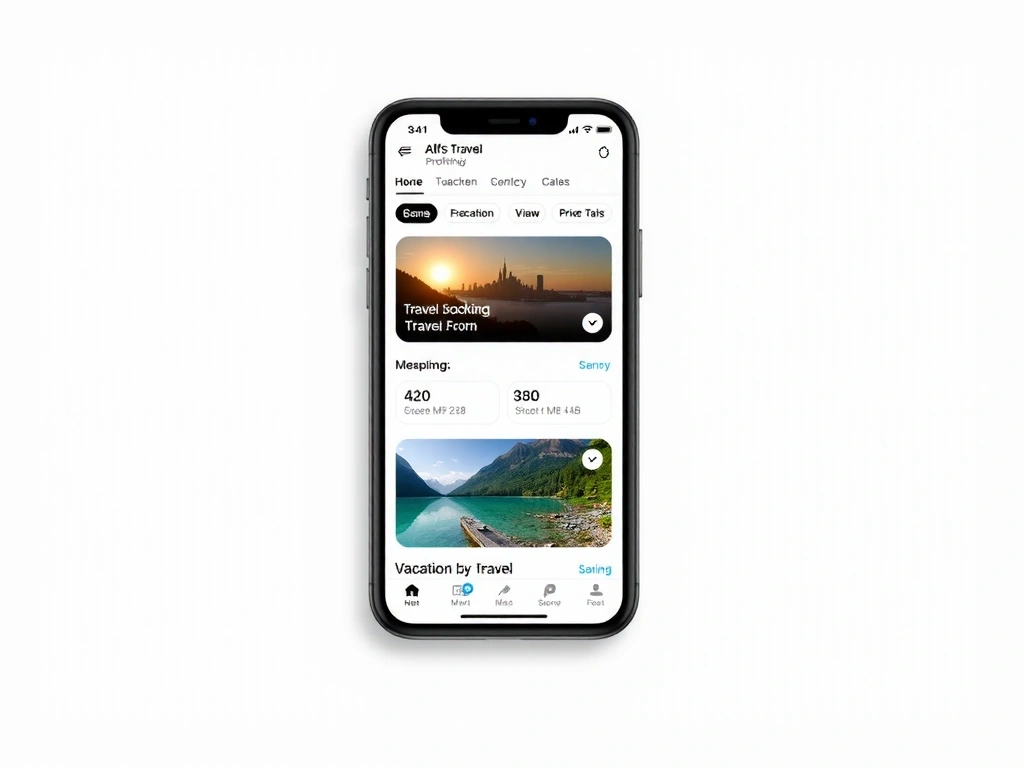 Travel booking application design